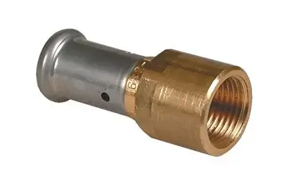 Henco Persovergangsstuk messing 26/3mm x 3/4" F (drink)water Henco 18P-2605