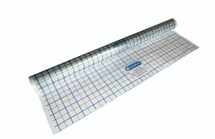 Henco UFH PE-folie met raster 34000 x 1500 x 0,2 mm - maas 50 x 50 mm (rol 51 m²) - prijs per rol UFH-FOIL50-PALLET