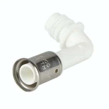 Henco VVPK90-20-D Henco Vision collector aanvoerbocht 90° MF 20 x 3/4 M - onderaansluiting - wit
