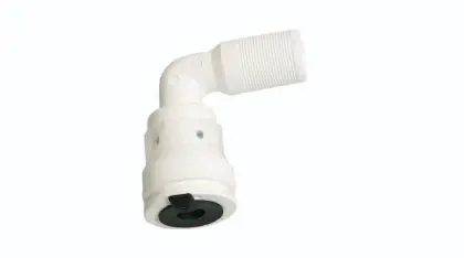 Henco VVSK-26-90 Henco Vision voedingsbocht 90° voor verdeler 26 mm - wit