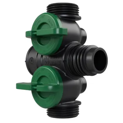 Henco Verdeler voor CV kunststof Henco Pro-Flow 1PO  groen VKEK-V-1PO-GREEN