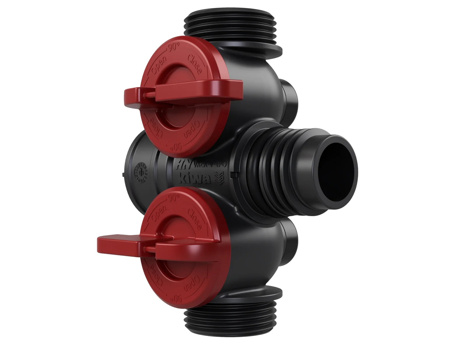 Henco Verdeler voor CV kunststof Henco Pro-Flow 1PO rood VKEK-V-1PO-RED