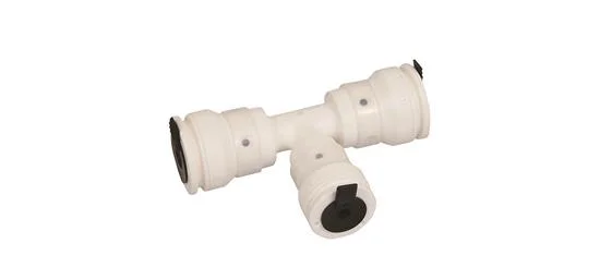Henco Steekverloop-T kunststof 20 x 16 x 20mm FFF (drink)water Henco Vision - Push Fit 10SK-201620