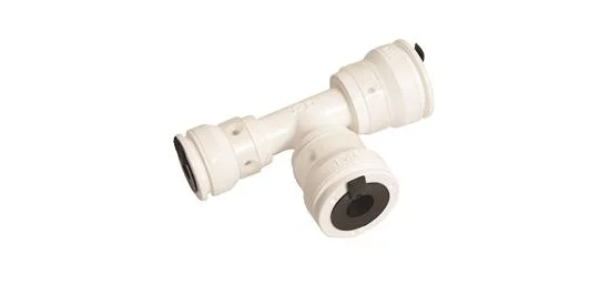 Henco Steekverloop-T kunststof 26 x 26 x 16mm FFF (drink)water Henco Vision - Push Fit 11SK-262616