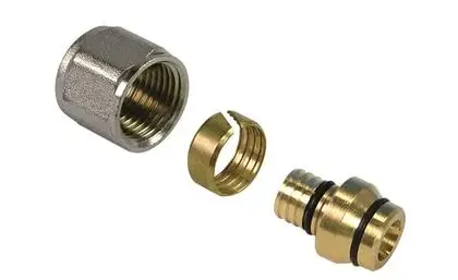 Henco Knelovergangsstuk messing 26/3mm x F (drink)water Henco 13-2628H-2