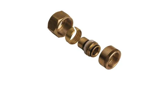 Henco Knelovergangsstuk messing 26/3mm x F (drink)water Henco 13-V2622H-2