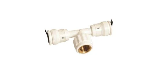 Henco Steekovergangs-T-stuk kunststof 16 x 1/2" x 16 F (drink)water Henco Vision - Push Fit 13SK-160416BP