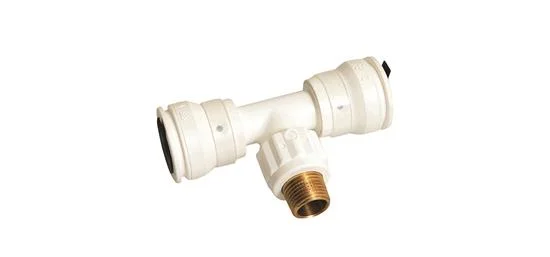 Henco Steekovergangs-T-stuk kunststof 26 x 1/2" x 26 M (drink)water Henco Vision - Push Fit 14SK-260426