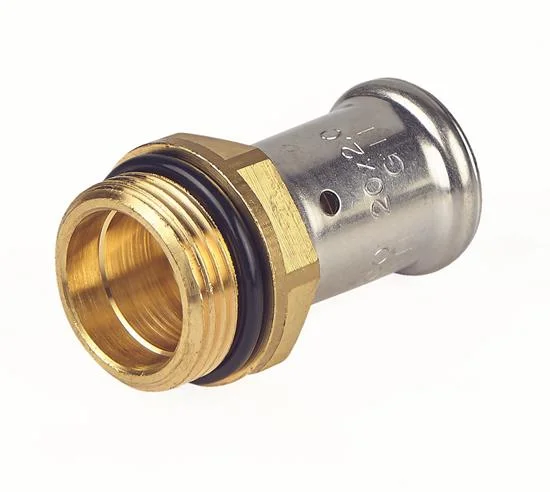 Henco Persovergangsstuk messing 20/2mm x 3/4" M (drink)water Henco 17VBS-2005