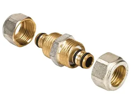 Henco Knelovergangsstuk messing 16/2mm x (drink)water Henco 24-1615-S