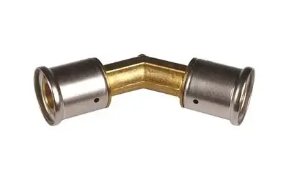 Henco Persknie messing 26/3mm FF 45° (drink)water Henco 27P-2626