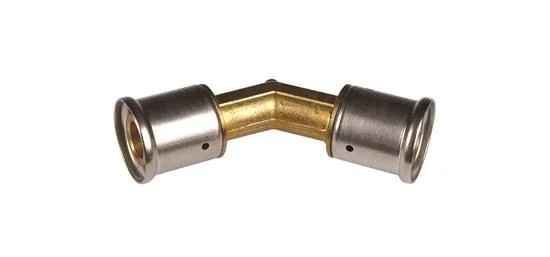 Henco Persknie messing 32/3mm FF 45° (drink)water Henco 27P-3232