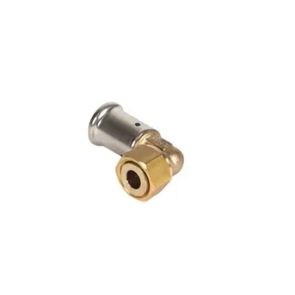 Henco Persaansluitkoppeling messing met vlakke dichting 32/3mm x 1" FF (drink)water Henco 34P-3206