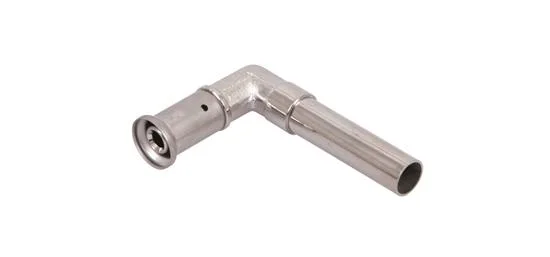 Henco Persovergangsknie messing 16/2mm x 12mm koperen buis 90° (drink)water Henco 37P-1612L