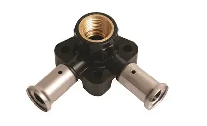 Henco Muurplaat Henco PVDF polyvinylidenefluoride (PVDF) doorlopend haaks 3PK-160416BP