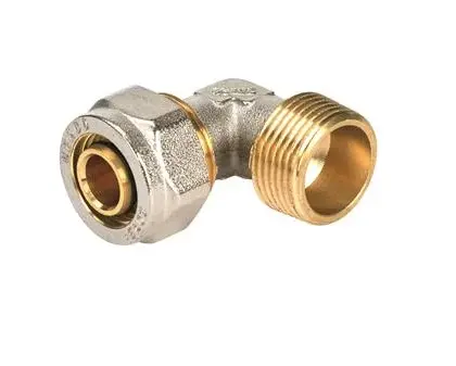 Henco Knelovergangsknie messing 26mm x 1" M (drink)water Henco 5-2606-S