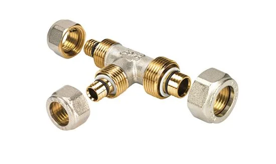 Henco Knel-T messing 16mm FFF (drink)water Henco 8-161616-S