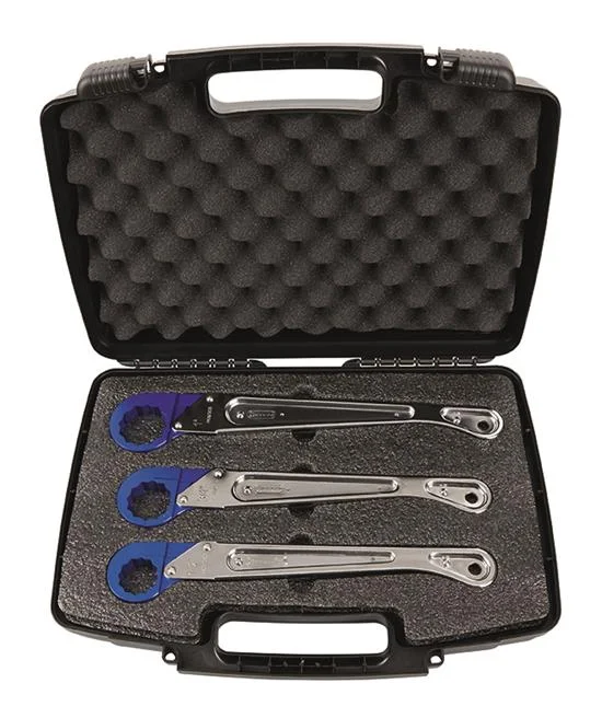 Henco SET SLEUTELS VOOR PK/SK FITTINGS 1/2 TOT 1 DRAAD Henco PK-TOOLBOX-040506