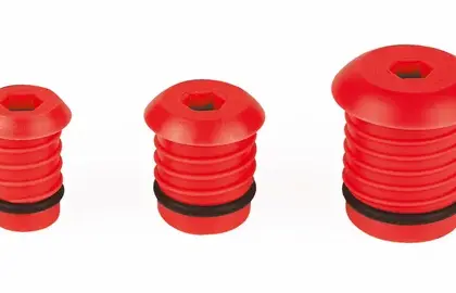 Henco AFDICHT/TEST STOPJE ROOD VOOR BUIS d: 16 Henco TESTPLUG16-RO