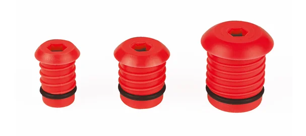 Henco AFDICHT/TEST STOPJE ROOD VOOR BUIS d: 16 Henco TESTPLUG16-RO