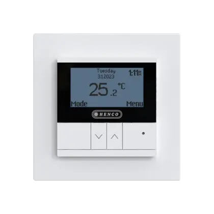 Henco Elektrische vloerverwarming thermostaat wit Henco UFH-ELEC-THERM-W