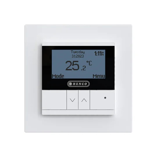 Henco Elektrische vloerverwarming thermostaat wit Henco UFH-ELEC-THERM-W