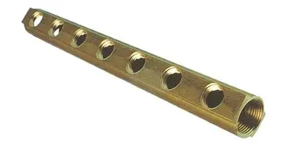 Henco Verdeler voor CV messing Henco 3/4" + 4 x 1/2" V-050404-Z