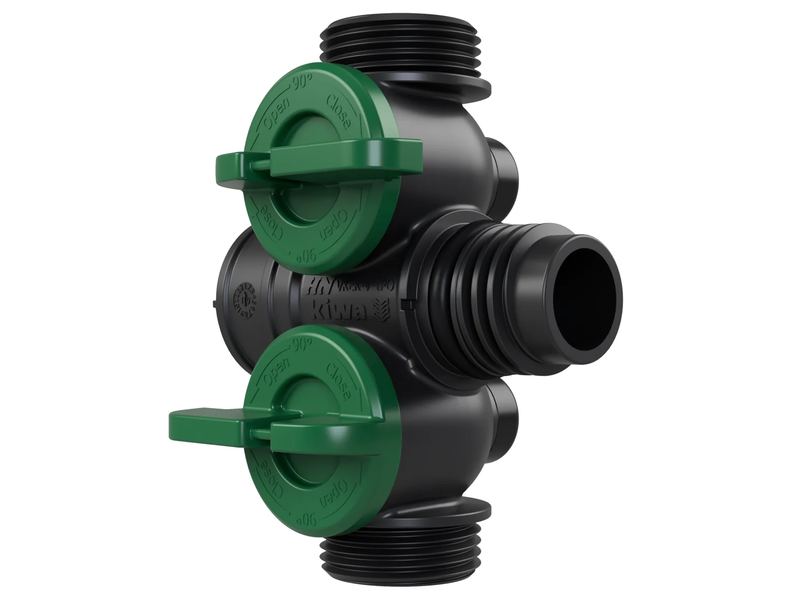 Henco Verdeler voor CV kunststof Henco Pro-Flow 1PO  groen VKEK-V-1PO-GREEN