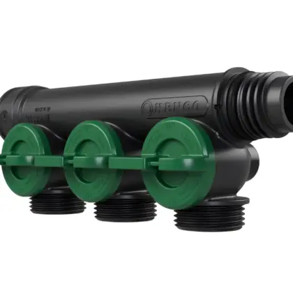 Henco Verdeler voor CV kunststof Henco Pro-Flow 3P groen VKEK-V-3P-GREEN