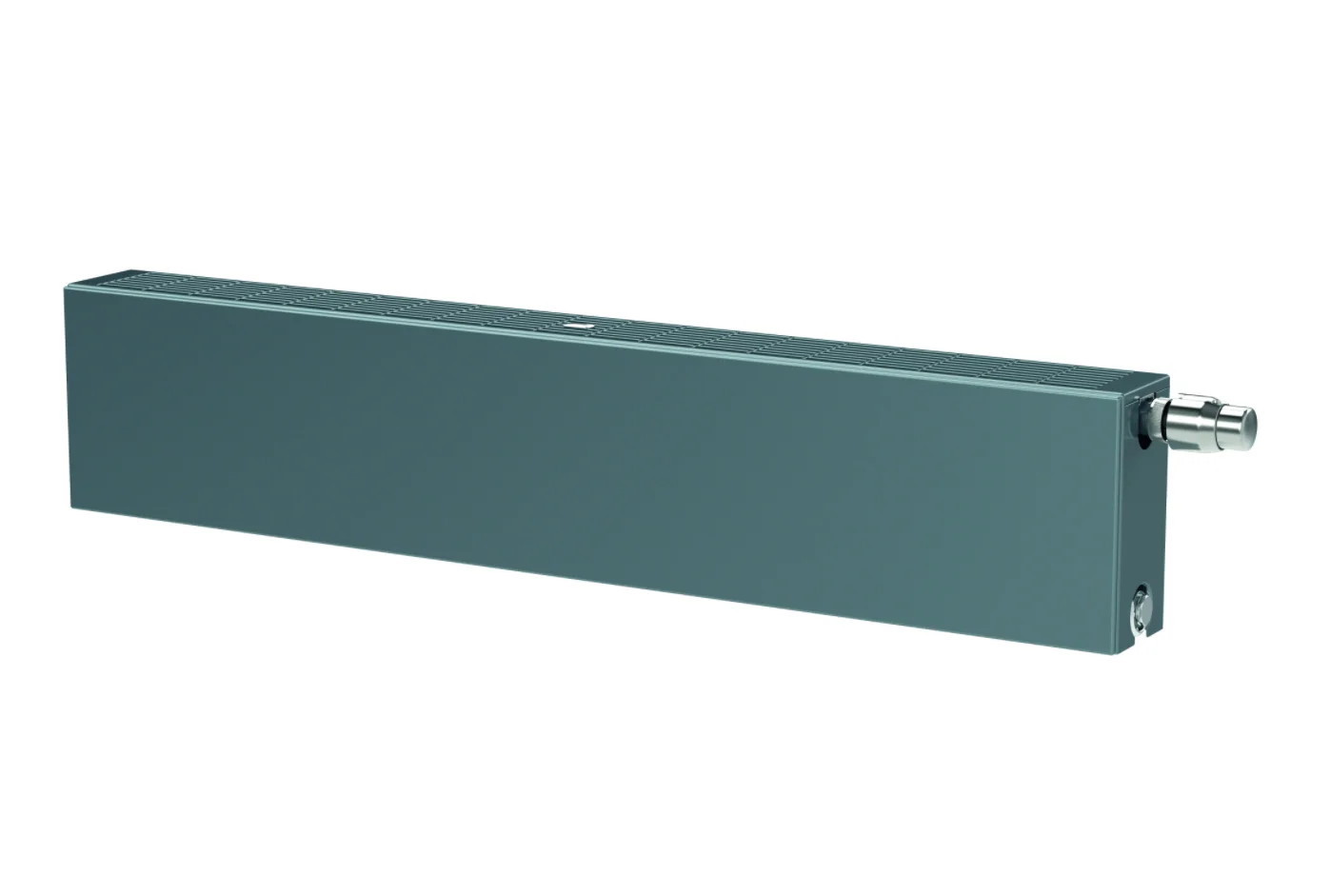 Henrad Paneelradiator Henrad Everest Plan Plint 22 HxL=200x1200mm  733W (75/65/20) wit RAL9016 , aansluiting: rechts 0148022212