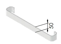 Henrad Handdoekhouder Slim ALU SN170 L670 henrad T116106K