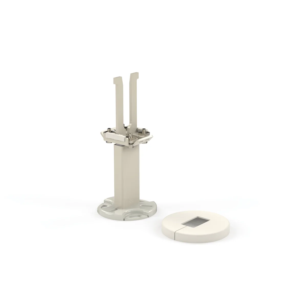 Henrad Witte voetconsole voor afgewerkte vloer T20-21 incl. afdekplaat henrad T168021