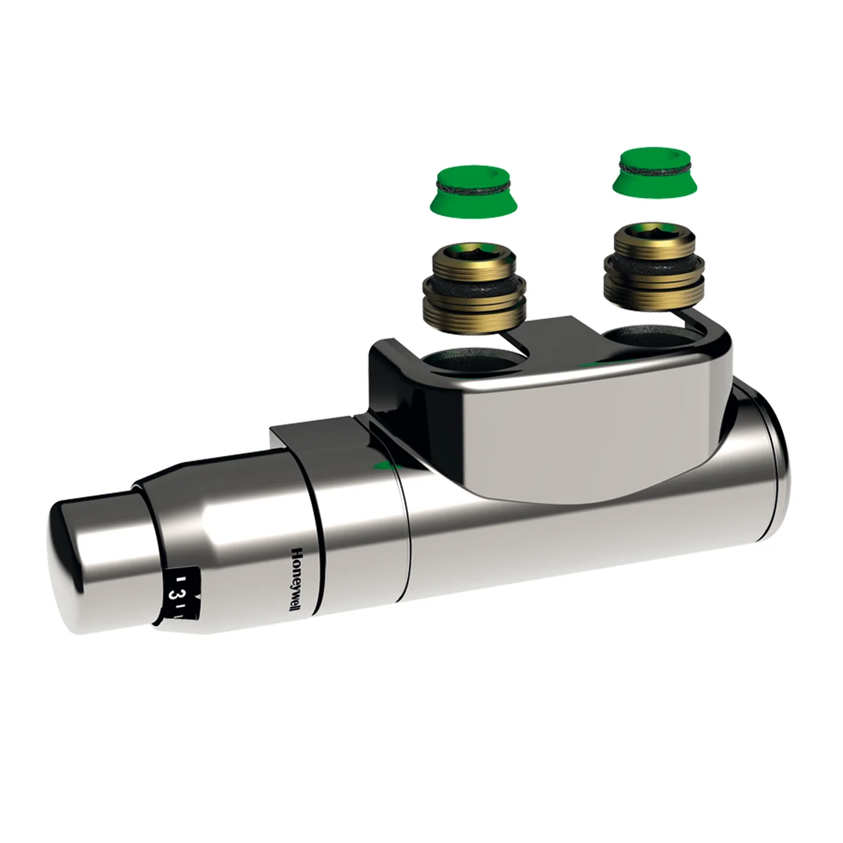Henrad H-onderblok Henrad 3/4" ek 3/4" binnendraad haaks tweepijp T2124