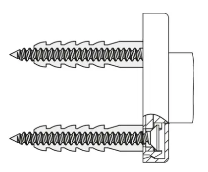 Hewi BM211 Hewi serie 801 bevestiging voor betonnen muur