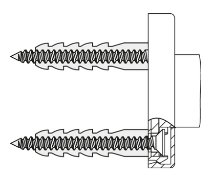 Hewi BM211 Hewi serie 801 bevestiging voor betonnen muur