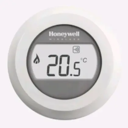Honeywell Home T87RF2025 Honeywell Home Round kamerthermostaat - wit - draadloos - met batterij