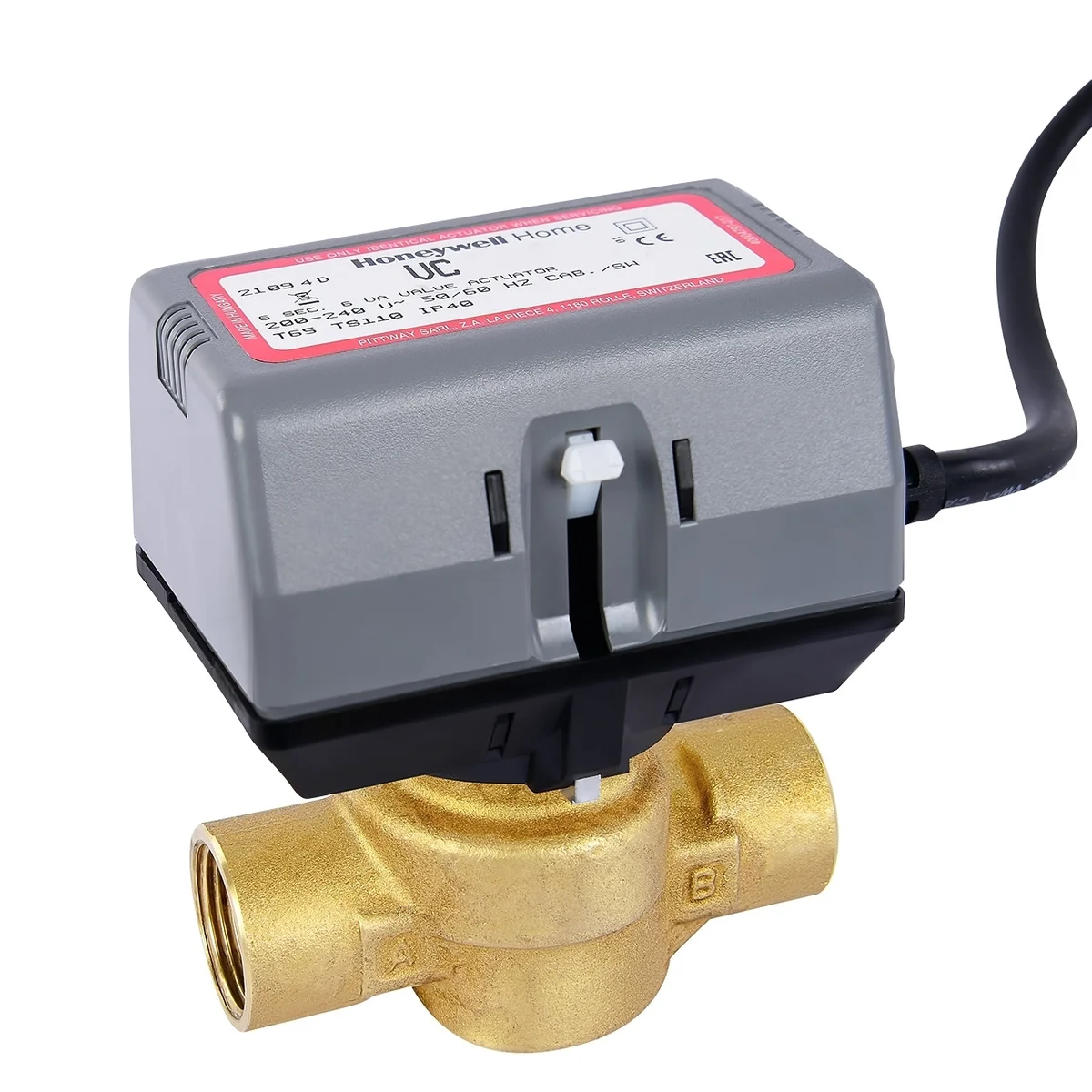 Honeywell Home Gemotoriseerde VC 2-weg klep in 1  honeywell home 230V motor met ompoolcontact VC6013AP1000/U