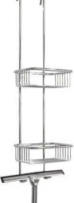 Huppe 492001091 Huppe Butler spons en zeephouder 700 x 170 mm - chroom - met aftrekker