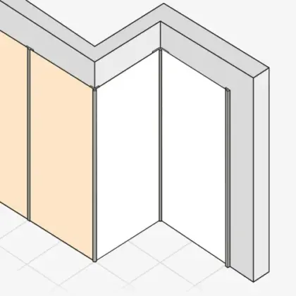 Huppe ES010242C Huppe Wb EasyStyle wandbekleding 2550 x 1500 mm - Wit mat