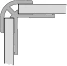 Huppe ES0201132 Huppe Acces hoekprofiel - buiten 2550 mm - donkergrijs
