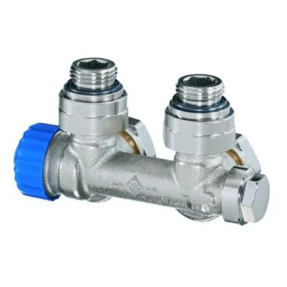 IMI Heimeier H-onderblok IMI Heimeier Multilux 1/2" haaks éénpijp 3855-02.000