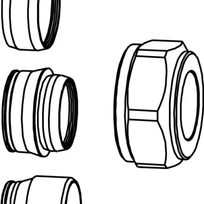 IMI Heimeier Knelset M22 (12x1mm) staal of koper heimeier 53372412