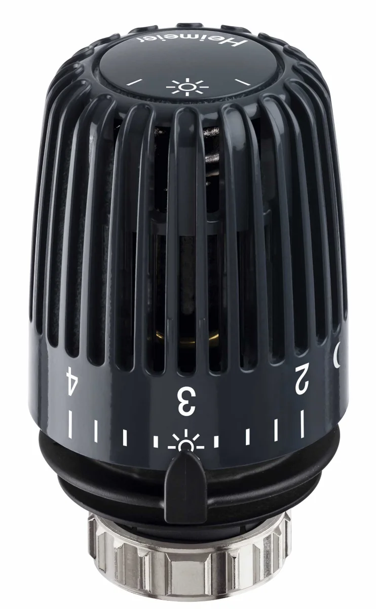 IMI Heimeier Radiatorthermostaatknop IMI Heimeier K-serie M30 x 1,5 zwart 6-28°C RAL9005 6000-00.507