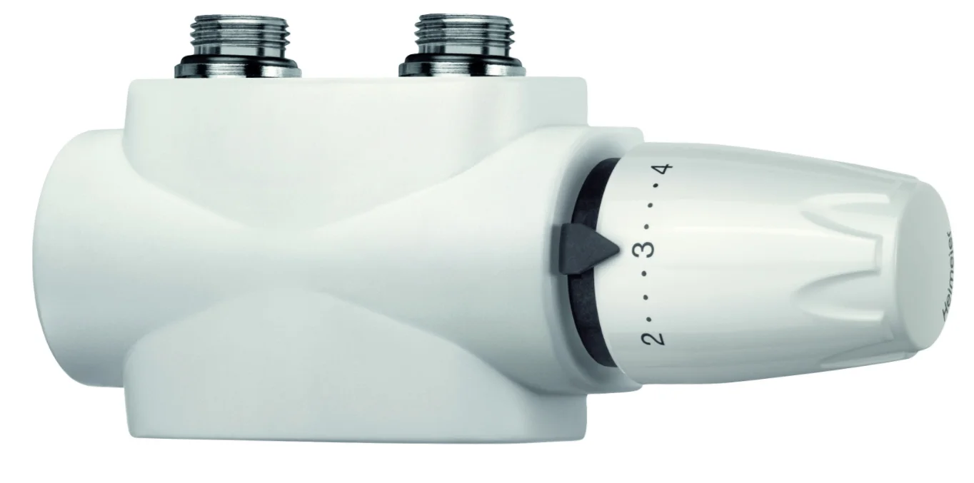 IMI Heimeier H-onderblok IMI Heimeier Multilux 3/4" ek 1/2" binnendraad recht/haaks tweepijp brons 9690-27.000