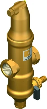 IMI Pneumatex Lucht-/vuilafscheider IMI Pneumatex Zeparo ZUKM20 3/4" 20 binnendraad horizontaal met magneet intern 7894220