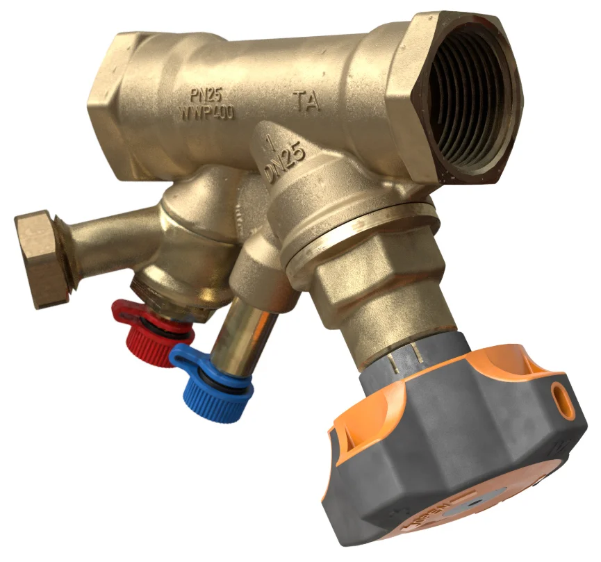 IMI TA Strangventiel IMI TA STAD 6/4" PN25 met aftapper 52851640