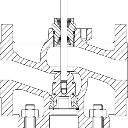 IMI TA 2-weg regelafsluiter PN16 DN80 Kvs 80 CV216 GG TA 60235180