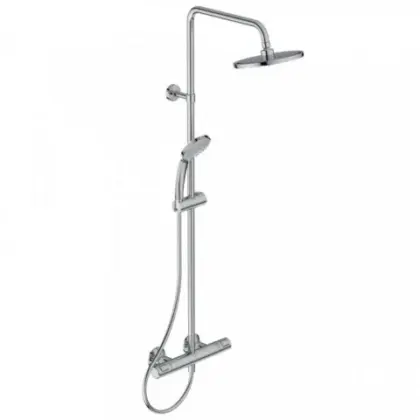 Ideal Standard A7208AA Ideal Standard Ceratherm T25 douchesysteem met Idealrain handdouche en ronde regendouche 200 mm - chroom