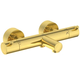 Ideal Standard CeraTherm T125 badthermostaat met pin handgrepen - Brushed Gold A7588A2