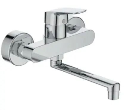 Ideal Standard B1717AA Ideal Standard Ceraflex eengreepskeukenmengkraan - wandmodel - chroom - uitloop 160 mm